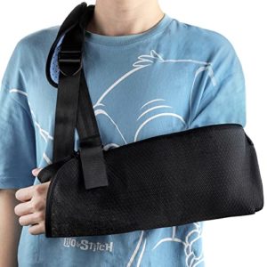 Arm Sling Shoulder Immobilizer Medical Support Strap for Rotator Cuff & Shoulder Injury, Breathable, Adjustable Shoulder Strap, Left and Right Arm, Men and Women(Size L)