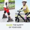 OutdoorMaster Teenagers/kids Elbow Pads and Knee Pads for Kids - 6-In-1 Set for Protective Gear Sets with Youth Shin Guards and Wrist Straps for Kids Bike and Kids Skateboard etc - Image 6