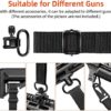 EZshoot 2 Point Sling Rifle Sling with Swivels, Comfortable Neoprene Padded, Length Adjustable Two Point Sling for Outdoors - Image 4