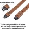 Raiseek Rifle Gun Sling Buffalo Hide Leather with Mil-Spec Swivels,Durable Gun Strap, Metal Hardware 1" Wide - Image 5