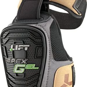 LIFT Safety Apex Gel Knee Guard (Black, One Size) - 1 Pair