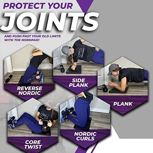 Nordstick Nordic Curl Knee Pad - Premium Soft Feel and Extra Thick 1.2" (30.5mm) - Pad Provides Cushion for Knees and Elbows - Durable & Portable Exercise Mat For Many Workouts And Everyday Tasks - Image 2
