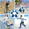 Wemfg Kids Protective Gear Set Knee Pads for Kids 3-14 Years Toddler Knee and Elbow Pads with Wrist Guards 3 in 1 for Skating Cycling Bike Rollerblading Scooter - Image 6