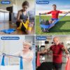 Potok Resistance Bands Set, 3 Pack Latex Exercise Bands with Different Strengths,Elastic Bands for Upper & Lower Body & Core Exercise, Physical Therapy, Pilates, Rehab - Image 5