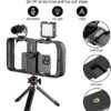 NEEWER Smartphone Video Rig, Phone Video Stabilizer Grip Vlogging Cage with Cold Shoe Tripod Mount, Phone Rig for Videomaker Film Maker Video grapher Compatible with iPhone Samsung and More, A104 - Image 4