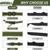 WarBull Two Point Tactical Gun Sling, Quick Adjust with HK Hook, Shoulder Pad Rifle Sling for Rifle, Shotgun, and Crossbow, Ar Sling for Hunting and Outdoor Sports with Keychain Gift - Image 3