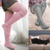VETHIN Women's Cable Knitted Thigh High Boot Socks Over Knee High Long Leg Tube Leg for Women Warmers Stockings - Image 5