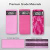 Sweet Sweat Hip Bands and Resistance Set with 3 Levels of Resistance | Non-Slip Fabric Booty Bands for Squats & Lunges | Includes Free Mesh Carrying Bag - Image 2