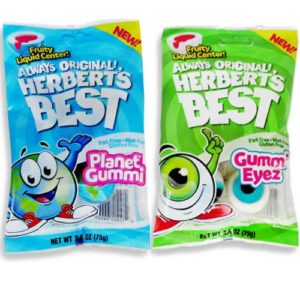 Efrutti Herberts Planet Gummi and Gummy Eyez Ball, Fruity Jelly Gummies, TikTok, Individually Wrapped Soft Juicy and Fruit Liquid Center Variety Pack of 2 ( Total 8 Count)