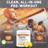 Truth Nutrition Natural Pre Workout Powder - Clean Pre Workout for Men Keto - Pre Workout Women Plant Based Vegan Preworkout Powder - Natural Preworkout for Women and Men (Lemonade) - Image 4