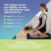 Bean Products Bamboo Meditation Kneeling Bench - Best Design - Folding Legs - Portable - Ergonomic - Image 4