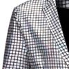 LucMatton Men's 2 Piece Disco Sets Shiny Jacket and Pants Metallic Sequin Suits - Image 5