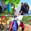 40 pcs Carabiner Clip Keychains 2" Aluminum D-Ring Spring Small Carabiners Clip Set for Outdoor Camping Home Mini Lock Hooks Snap Link Durable Improved Key Chain Carabineer +20 pcs Ring 40pcs Intotal - Image 2