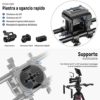 Neewer Universal Camera Shoulder Mount, Aluminum Alloy Camera Shoulder Rig, Video Filmmaking System with Movable Shoulder Pad, 15mm Rod, 1/4" 3/8" QR Plate for DSLR Mirrorless Camera Camcorder - ST34 - Image 4