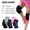 Volleball Knee Pads for Dancer,Protective Knee Pas for Adult kids,Soft Breathable Knee Pads for Football Yoga GYM Baketball Skating (Medium, black) - Image 3
