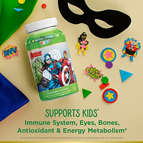 Nature's Bounty Marvel® Avengers Kids Gummy Multivitamin, Natural Grape, Orange & Cherry Flavored, Supports Immune Health & More, 60 Gummies - Image 2
