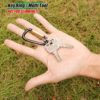 Gisdanchz 2.28inch D Carabiner, Non Locking, Quickdraw Easy Use Aluminum Key Carabiner Clip for Outdoor Activites - Image 6