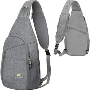 Casual Crossbody Sling Backpack Sling Bag Travel Hiking Chest Bag Daypack Outdoor Sports Small Cross Body Bags for Men, Women