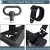 HANAMO Rifle Sling 2Point Sling Quick Adjust with QD Sling Swivels, 2 PCS QD Sling Mount for Mlok Rail, Two Point Sling Gun Sling Strap with Fast Adjust Loop Quick Release Sling Attachment - Image 5