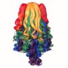 ColorGround Long Curly Cosplay Wig with 2 Ponytails(Rainbow Color) - Image 5