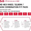 McDavid 6440 Hexpad Knee Or Elbow (Black, Medium) - Image 2