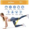 Exercise Bands,IWJSEA 12inch Stretch Bands for Exercise Women Workout Bands for Home Gym Yoga Strength Training 100% Natural Latex Resistance Loops Set of 5 - Image 4