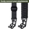 SOMA QD Sling Swivel Mounts, Heavy-Duty Quick Detachable Sling Attachment, 2 Point Sling Clip Black-Occult - Image 3