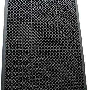 Rubber-Cal 03_122_WBK 1/2-inch Dura Chef Anti-Slip Rubber Kitchen Mat, 1/2" x 36" x 60", Black