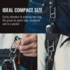 KeyUnity KM06 Keychain Carabiner Clip, Anti-Lost Quick Release Titanium Key Holder, 2 inch Key Organizer Heavy Duty for Men & Women - Image 6
