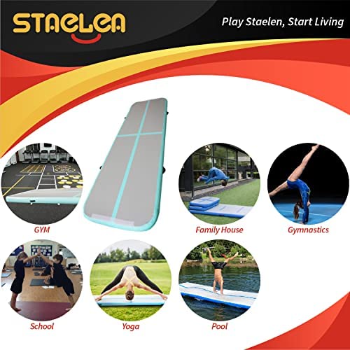 Inflate 10 Feet Training Tumbling Mat,The 4-Inch Thick Inflatable Yoga Mat For The Home,For Family/Training/Cheerleading/Yoga/Water Sports - Image 5