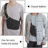 OSOCE Sling Bag Chest Backpack Casual Daypack Black Shoulder Crossbody Lightweight Anti Theft Outdoor Sport Travel Hiking Bag For Men Women - Image 4