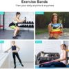 Uigos Resistance Bands, Exercise Workout Bands for Women and Men, for Working Out, 5 Set of Stretch Bands for Booty Legs - Image 6