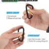 Gisdanchz 2.28inch D Carabiner, Non Locking, Quickdraw Easy Use Aluminum Key Carabiner Clip for Outdoor Activites - Image 3