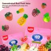 AMOS 4D Gummy Fruit Juicy Candy, Vivid Pineapple Strawberry Apple Grape Shaped Gummy Fruit Basket, 2.5 LB Contain Real Fruit Juice, Party Flavor Candy or Homemade Cupcake Toppers 3.39Oz (3 pack fruit) - Image 2