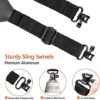 EZshoot 2 Point Sling Rifle Sling with Swivels, Comfortable Neoprene Padded, Length Adjustable Two Point Sling for Outdoors - Image 3