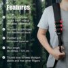 HUNTPAL Slip On Non-Swivel Anti-Slip 12 Gauge Shotgun Sling with Silicone Dot Coating Accessories Ammo Shell Holder and Thumb Loop, Universal Airsoft Rifle Sling Shotgun Strap with Length Adjuster - Image 5