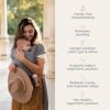 Boba Wrap Baby Carrier - Original Stretchy Infant Sling, Perfect for Newborn Babies and Children up to 35 lbs (Grey) - Image 5