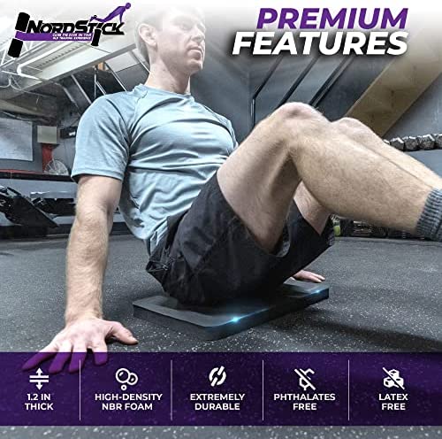 Nordstick Nordic Curl Knee Pad - Premium Soft Feel and Extra Thick 1.2" (30.5mm) - Pad Provides Cushion for Knees and Elbows - Durable & Portable Exercise Mat For Many Workouts And Everyday Tasks - Image 3
