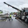 VULCAN Round Sling - Heavy Duty - 10 Foot - Red - Safe Working Load of 13,200 lbs. (V), 10,600 lbs. (C) and 26,400 lbs. (B) - Image 4