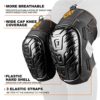 AMPAS Knee Pads for Work, Construction, Flooring, Gardening, Cleaning, Heavy Duty Support Kneepads with Gel, Thick Foam Cushion and Improved Adjustable Thigh and Shin Straps - Image 3