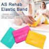 Coolrunner 7FT. Long Latex Free Elastic Flat Exercise Band Set of 3 with Carry Bag, Wide Fitness Resistance Bands for Pilates, Gym, Physical Therapy, Yoga, Carry Bag, Green & Yellow & Rose Red - Image 4