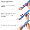 BigAlex Folding Cane,Adjustable Collapsible Cane,Foldable Walking Cane for Men,Women,Lightweight,Adjustable,Portable Hand Walking Stick - Balancing Mobility Aid - Sleek, Comfortable T Handles - Image 5