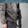 HANAMO Rifle Sling 2Point Sling Quick Adjust with QD Sling Swivels, 2 PCS QD Sling Mount for Mlok Rail, Two Point Sling Gun Sling Strap with Fast Adjust Loop Quick Release Sling Attachment - Image 3