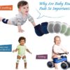 CB Baby Knee Pads for Crawling, Crawling knee pads for babies,Adjustable Anti Slip Breathable for Crawling Toddling（3 Pairs） - Image 6