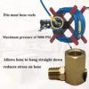 50310 Swivel Joint for Air Hose Reel 1/4'' FPT * 1/4'' MPT 90 Deg Swivel Fitting, 5/16-18G Male / Female - Image 4