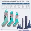 OutdoorMaster Kids Ski Socks - Merino Wool Blend, OTC Design w/ Non-Slip Cuff - Image 7