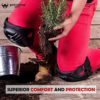 NORTHMON SAFETY Professional Knee Pads for Work; Construction, Plumbing, Carpenter Gardening, Knee Pads for Men and Women with Thick Gel Cushion, Strong & Heavy Duty Industrial Tactical Knee Pads - Image 6