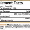 Bronson Vitamin K2 (MK7) with D3 Extra Strength Supplement Bone Health Non-GMO Formula 10,000 IU Vitamin D3 & 120 mcg Vitamin K2 MK-7 Easy to Swallow Vitamin D & K, 120 Capsules - Image 9