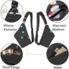 OSOCE Sling Bag Chest Backpack Casual Daypack Black Shoulder Crossbody Lightweight Anti Theft Outdoor Sport Travel Hiking Bag For Men Women - Image 3