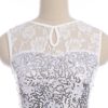 ODASDO Lyrical Dance Costume for Women Sequin Lace Floral Crop Top Asymmetrical Flowy Mesh Tulle Skirt 2pcs Outfit - Image 5